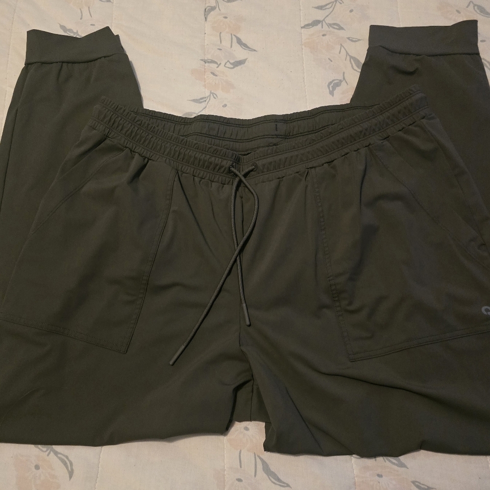 Womens Hunter Green Lightweight Hyba Joggers